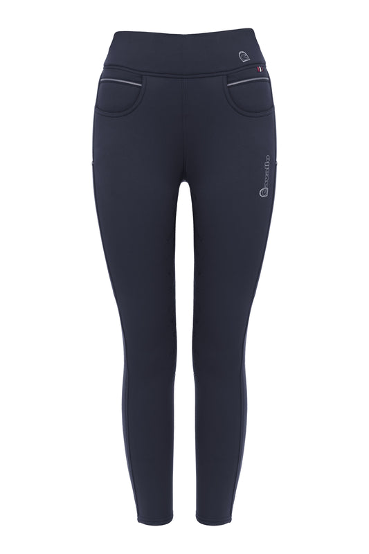 Legging Cavalliz grip RL, darkbluee- Cavallo SS24