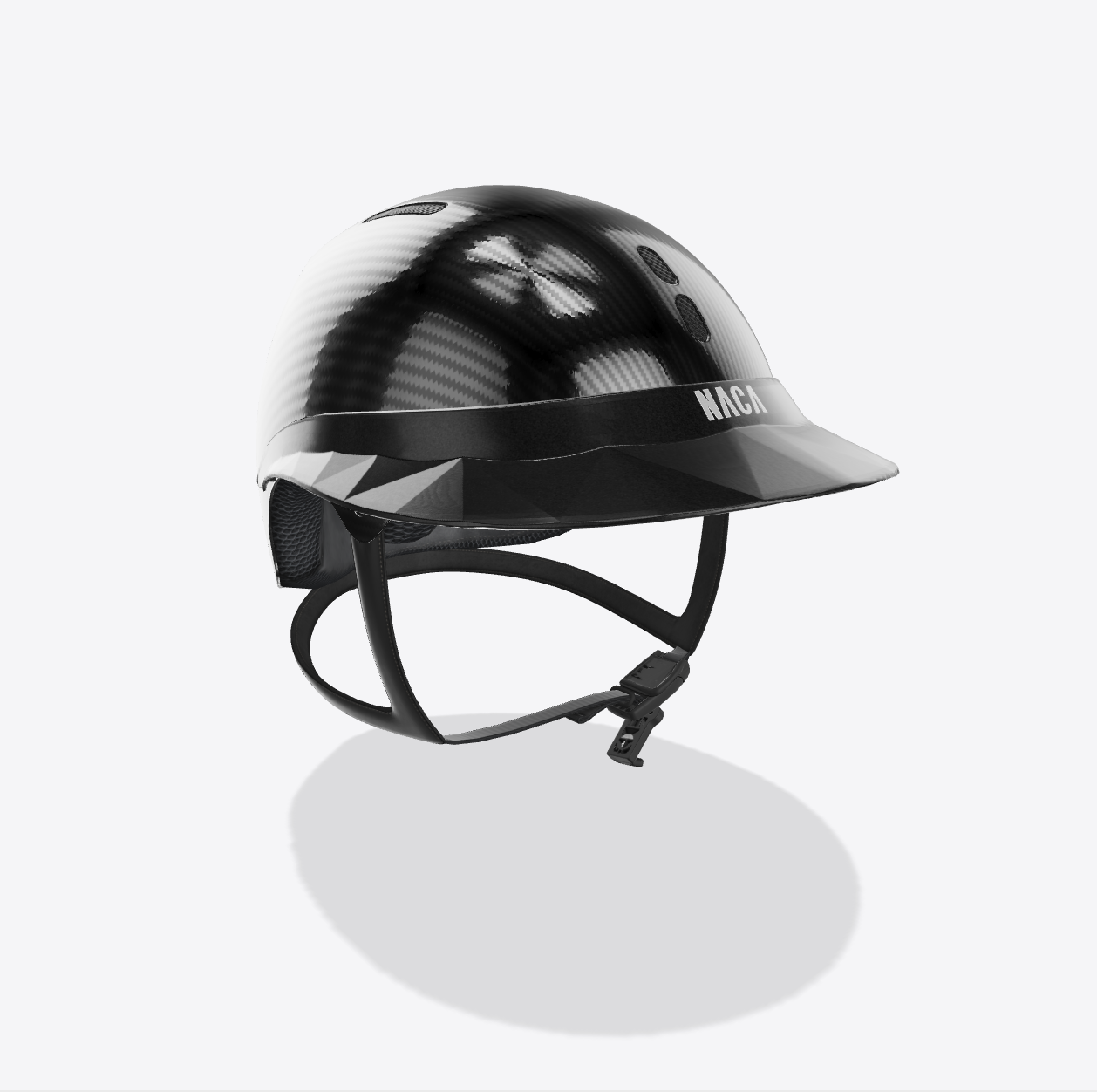 Casque Gravity S, Carbon, Noir Onyx, brillant (sans visière et mousse) - NACA