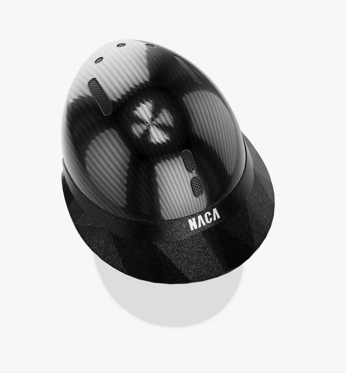 Casque Gravity S, Carbon, Noir Onyx, brillant (sans visière et mousse) - NACA