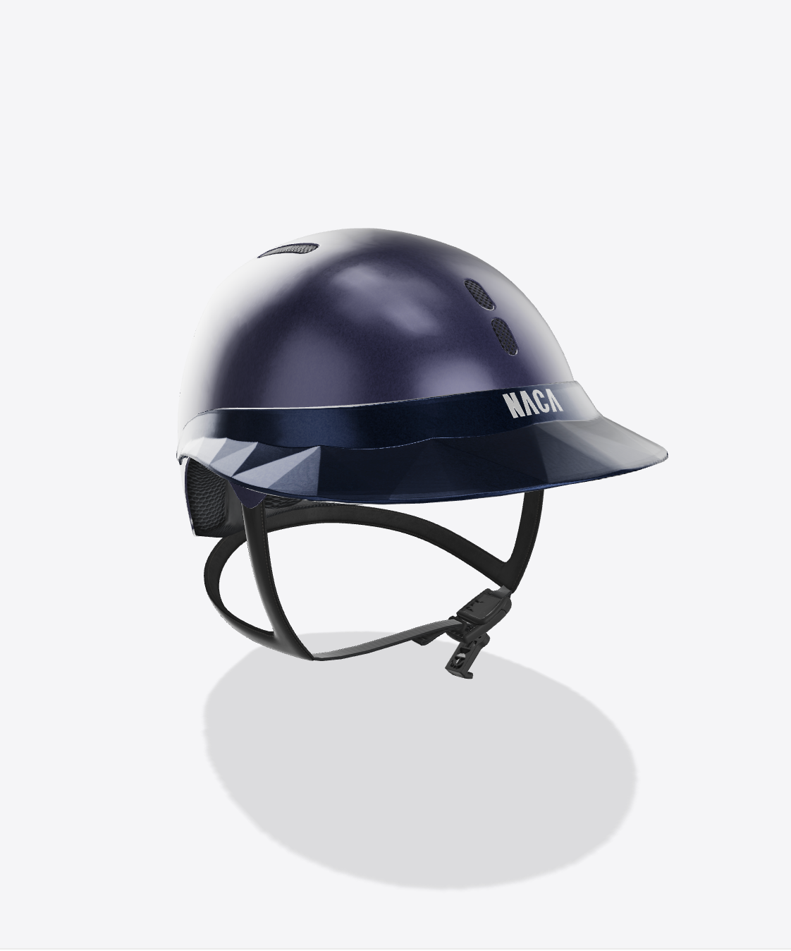 Casque Gravity S, Bleu Saphir, Mat (sans visière et mousse) - NACA
