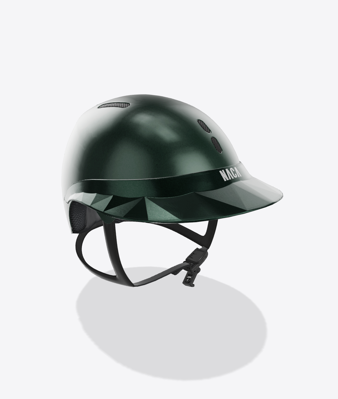 Casque Gravity S, Vert emeraude, Mat (sans visière et mousse) - NACA