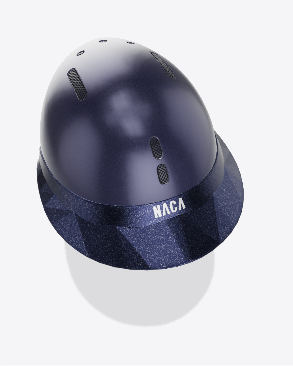 Casque Gravity XP, Bleu Saphir, Mat (sans visière et mousse) - NACA