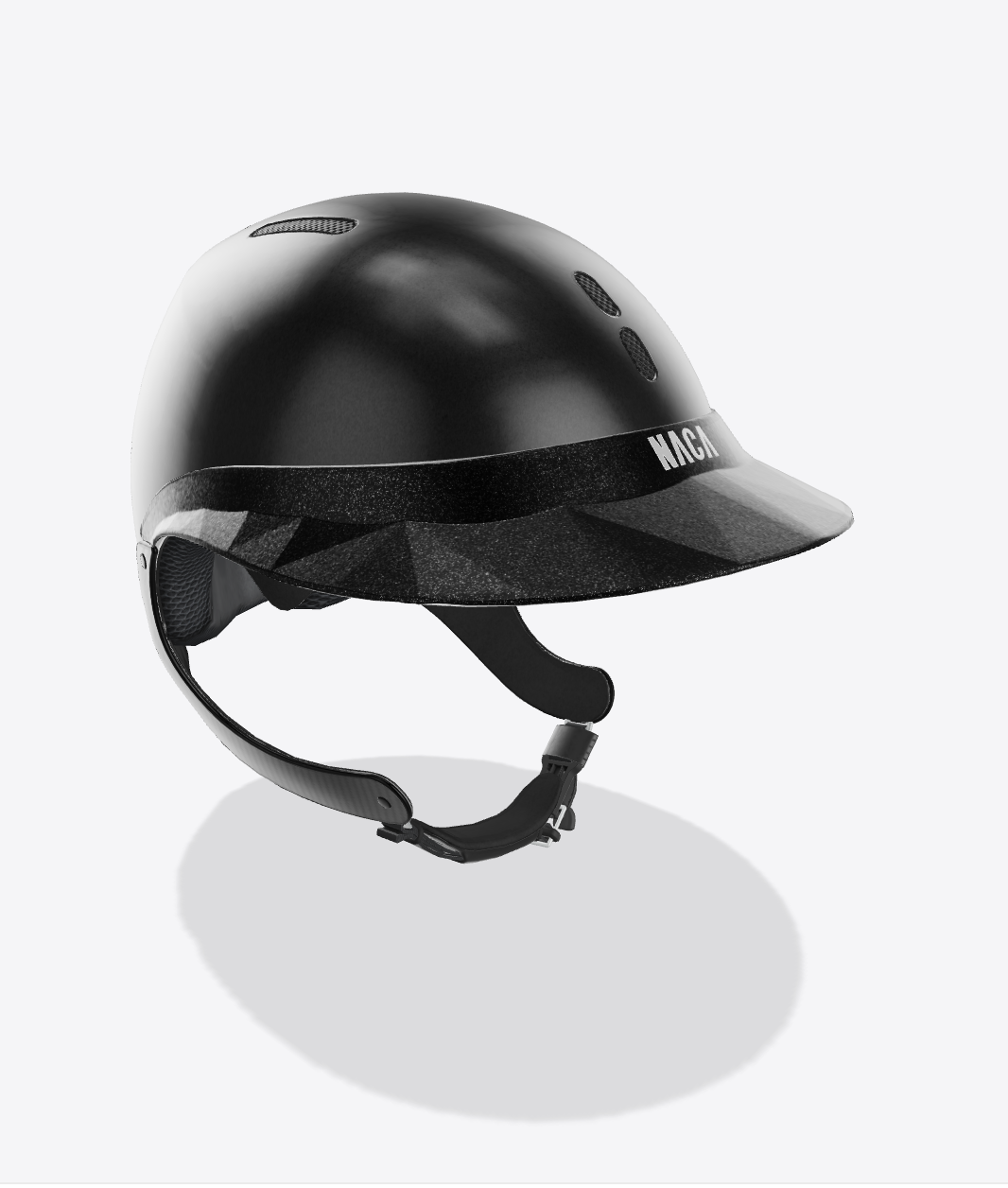 Casque Gravity XP, Noir Onyx, Mat (sans visière et mousse) - NACA