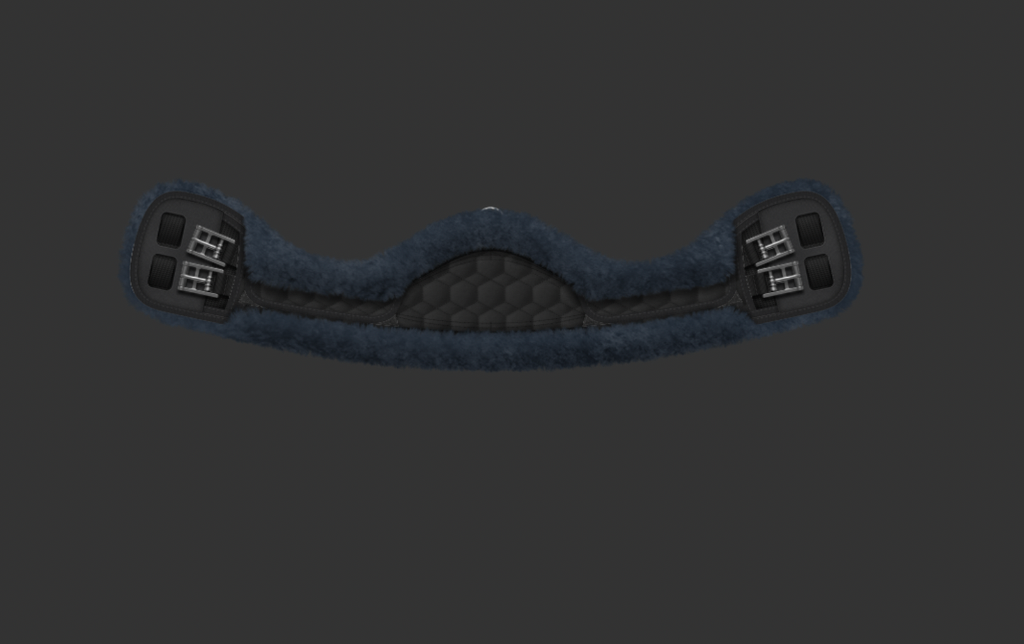 Sangle Demi-lune courte, base noir, à personnaliser - Mattes