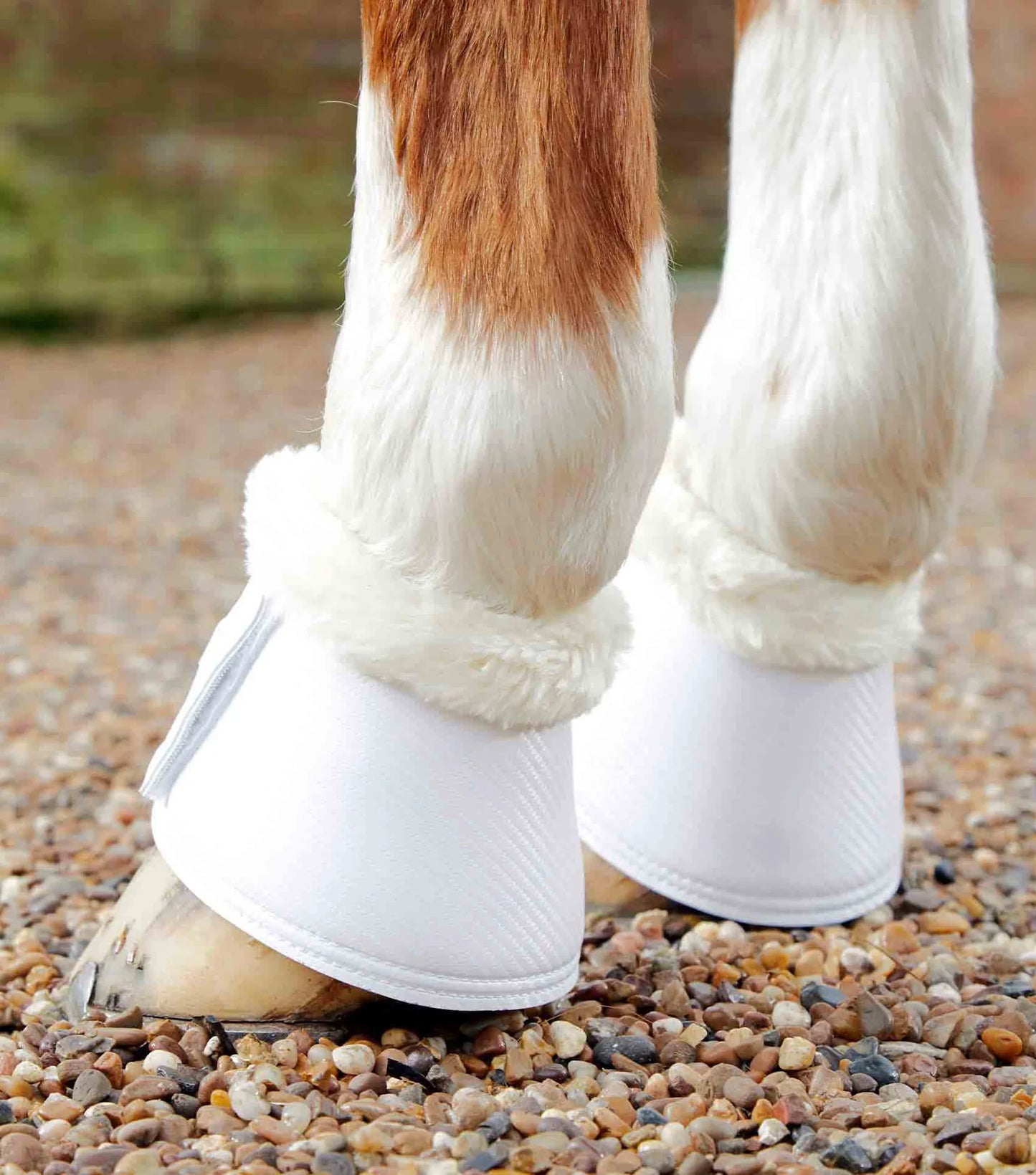 Cloches Carbon Wrap Techno wool, blanc - Premier Equine