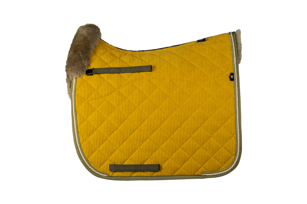 Tapis tissu velours côtelé curry - Mattes KH25