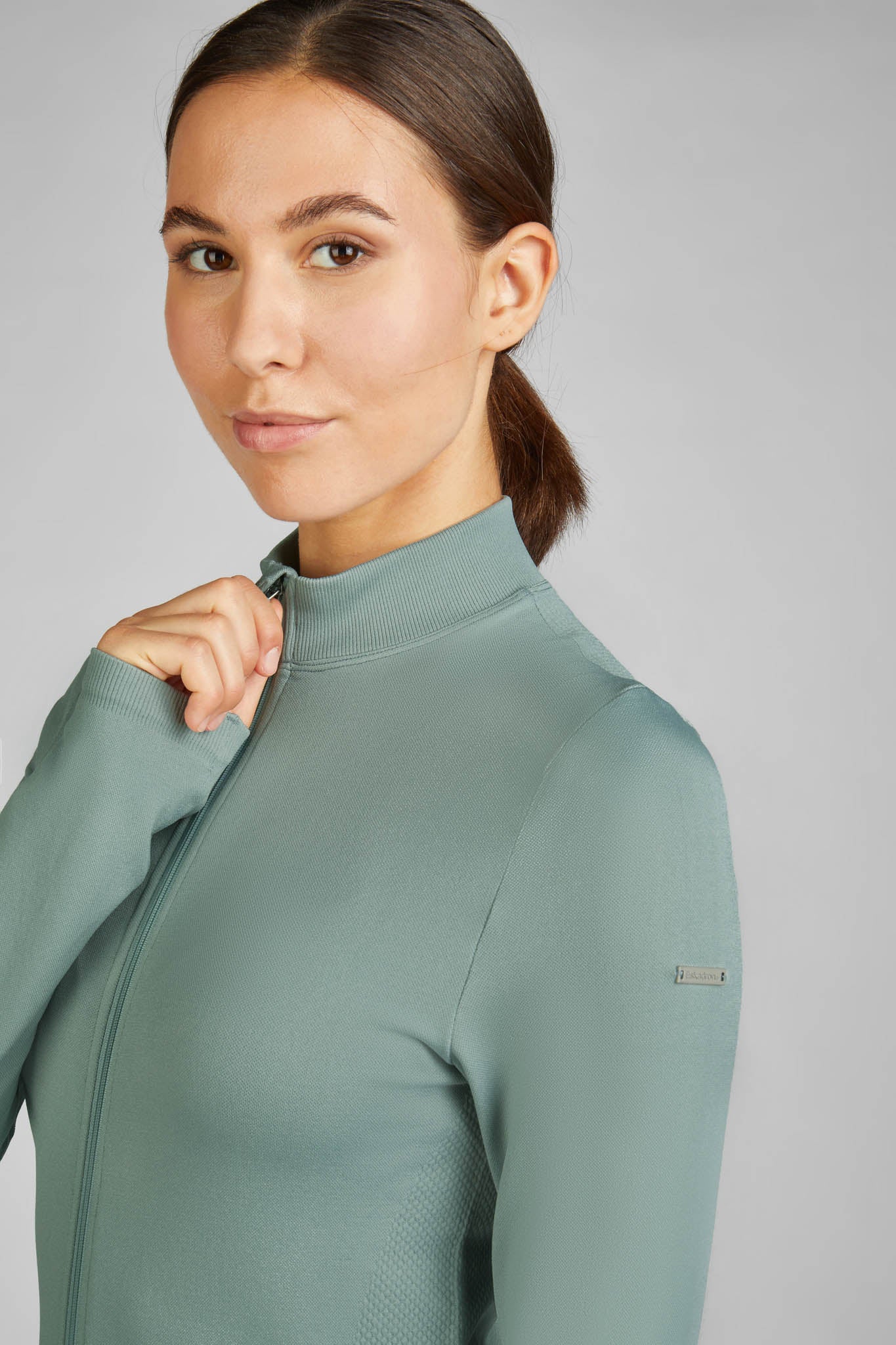 Zip-shirt, powder green - Eskadron Classic Sport SS2024