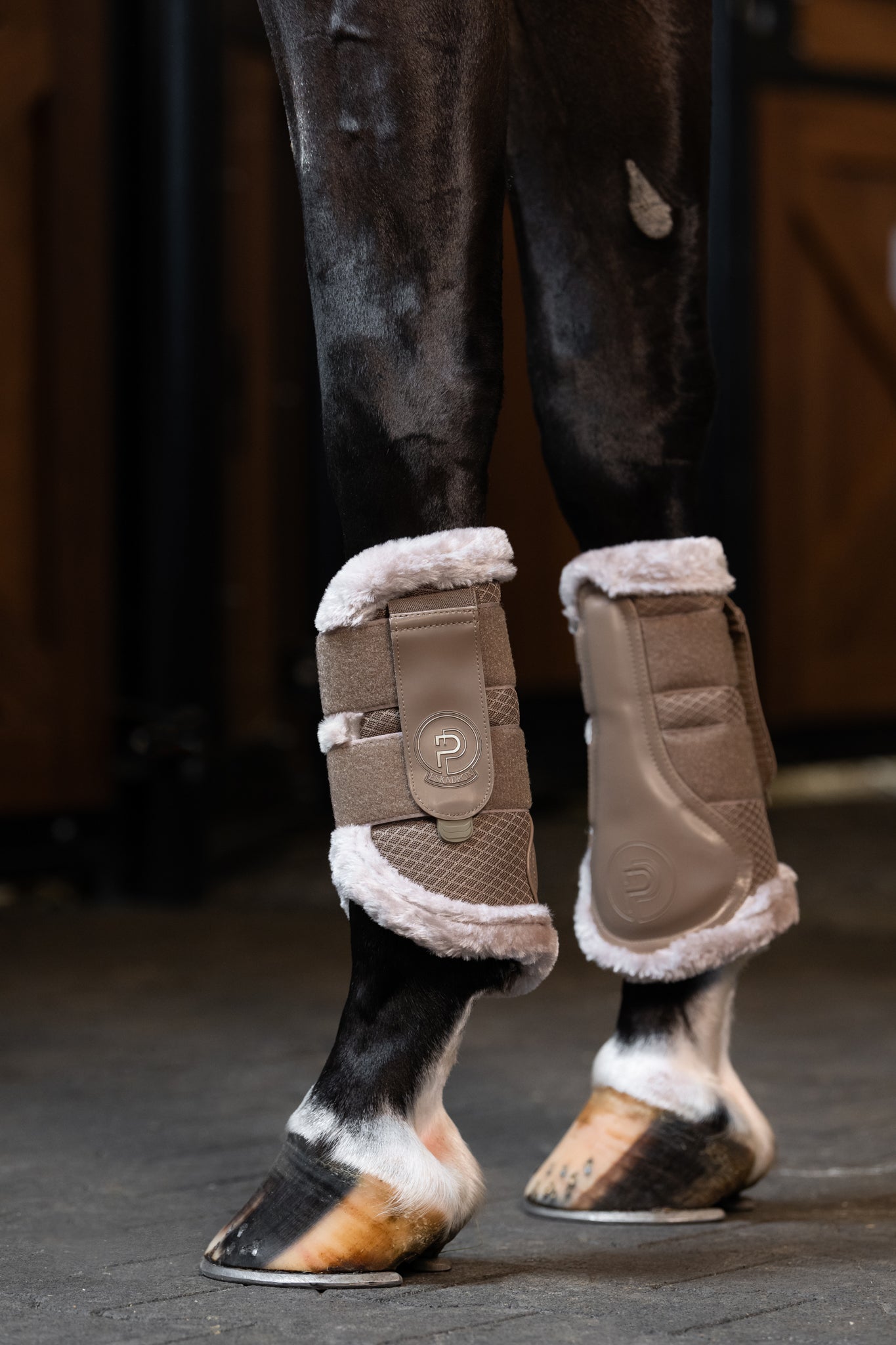 Guêtres Mesh Faux fur - Eskadron platinum 25