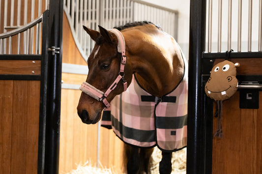 Chemise sweat rug Fleece check, rose-smoky taupe - Eskadron platinum 25