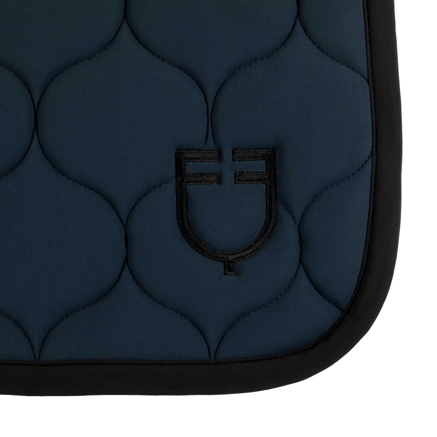 Tapis de selle matelassé, Navy - Equestro Spring / Summer 25