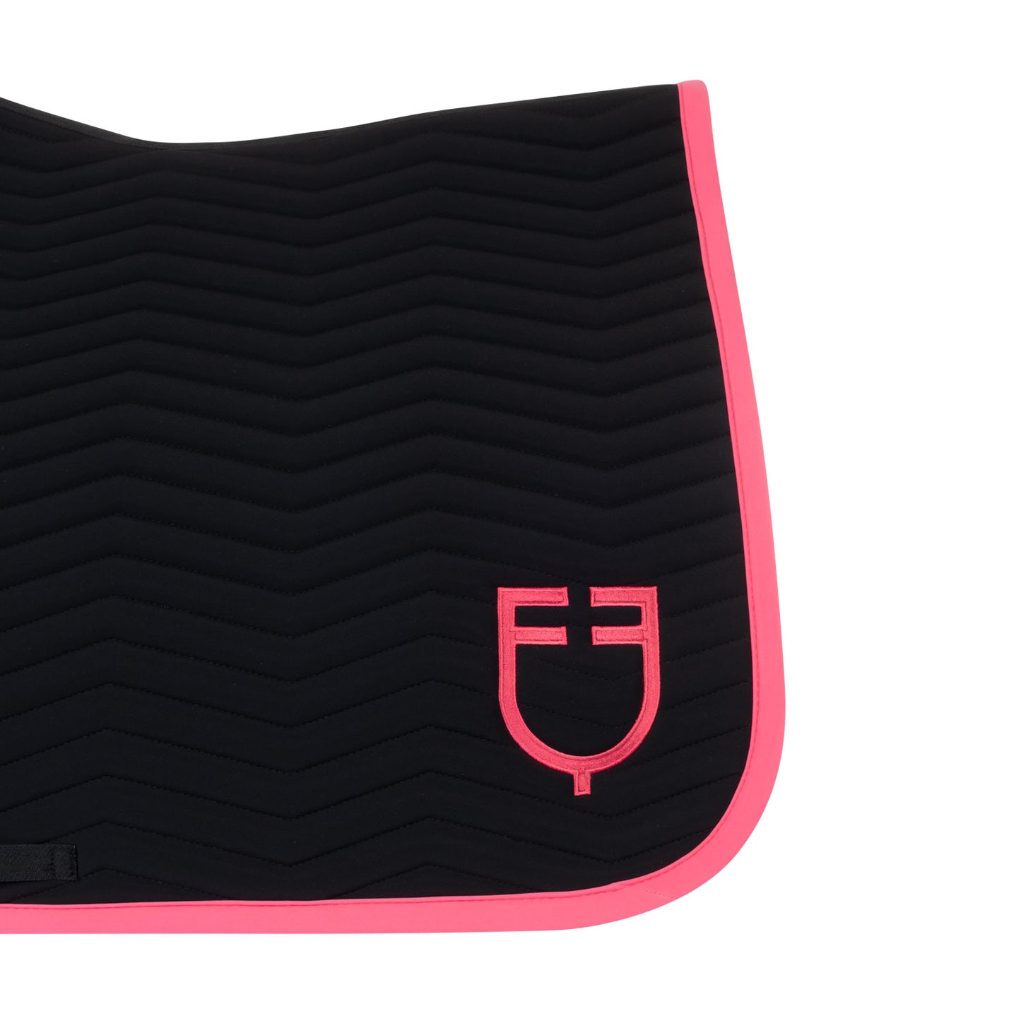 Tapis de dressage Wave, Black / Honey suckle - Equestro Spring / Summer 25