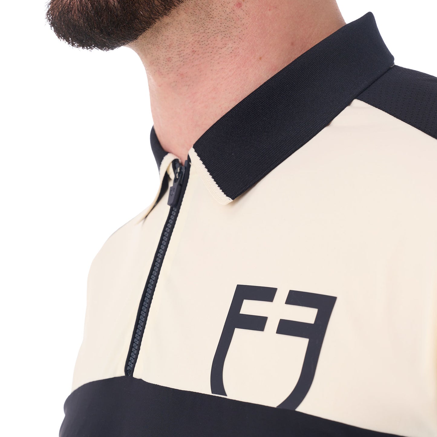 Polo d'entraînement homme, Navy Blazer - Equestro Spring / Summer 25