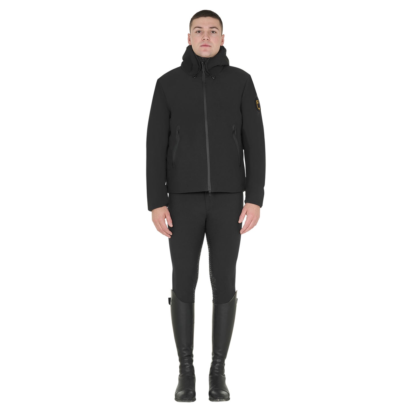 Veste imperméable et coupe-vent pour homme, noir - Equestro