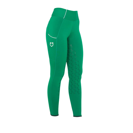 Legging slim fit, Ultramarine Green - Equestro Spring / Summer 25