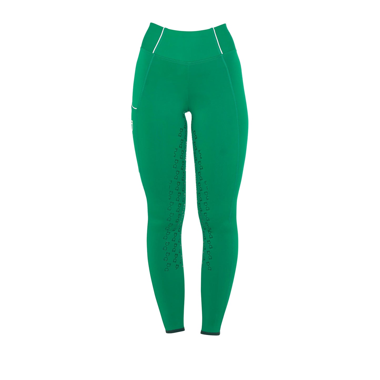 Legging slim fit, Ultramarine Green - Equestro Spring / Summer 25