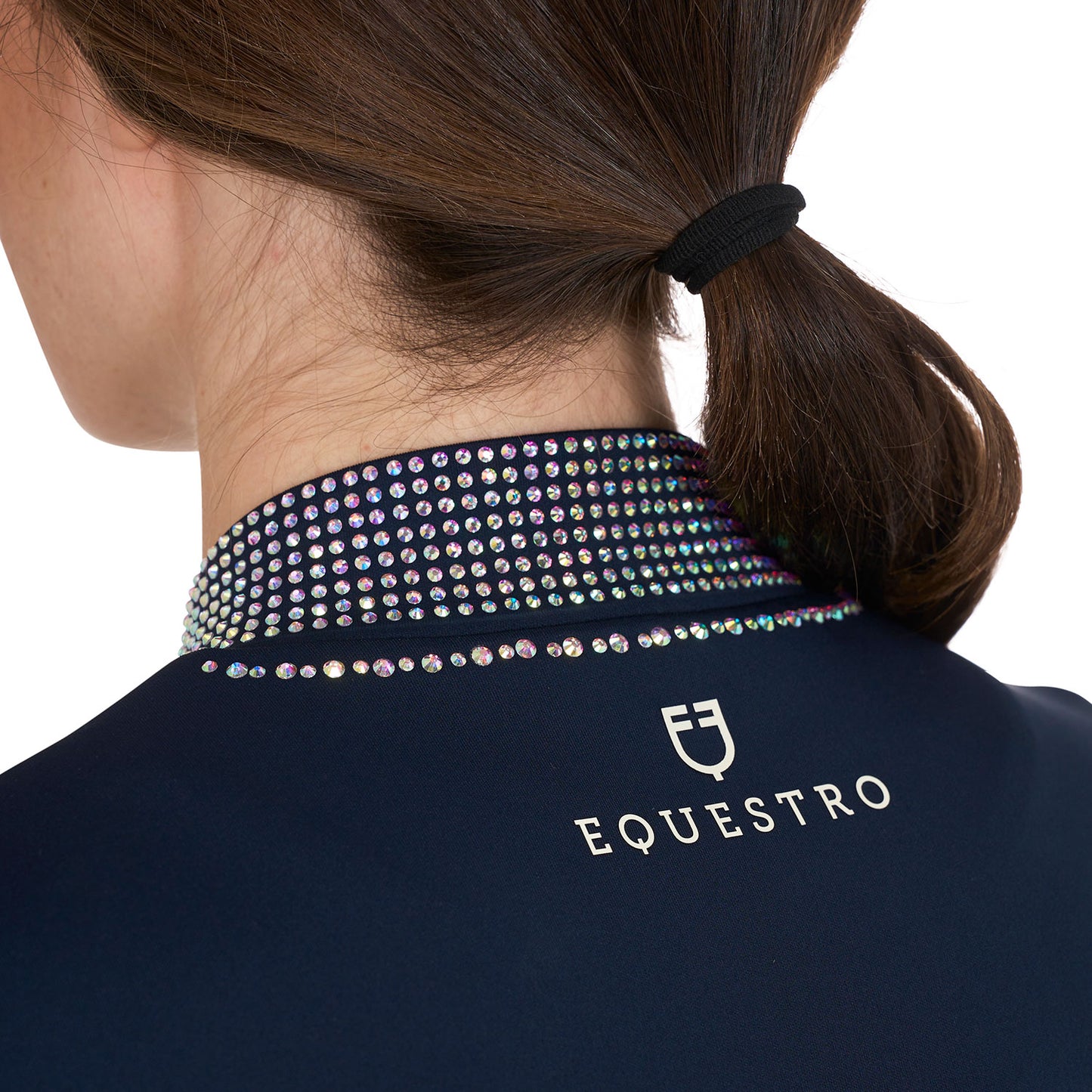 Sweat zp à strass, Navy blazer - Equestro Spring / Summer 25