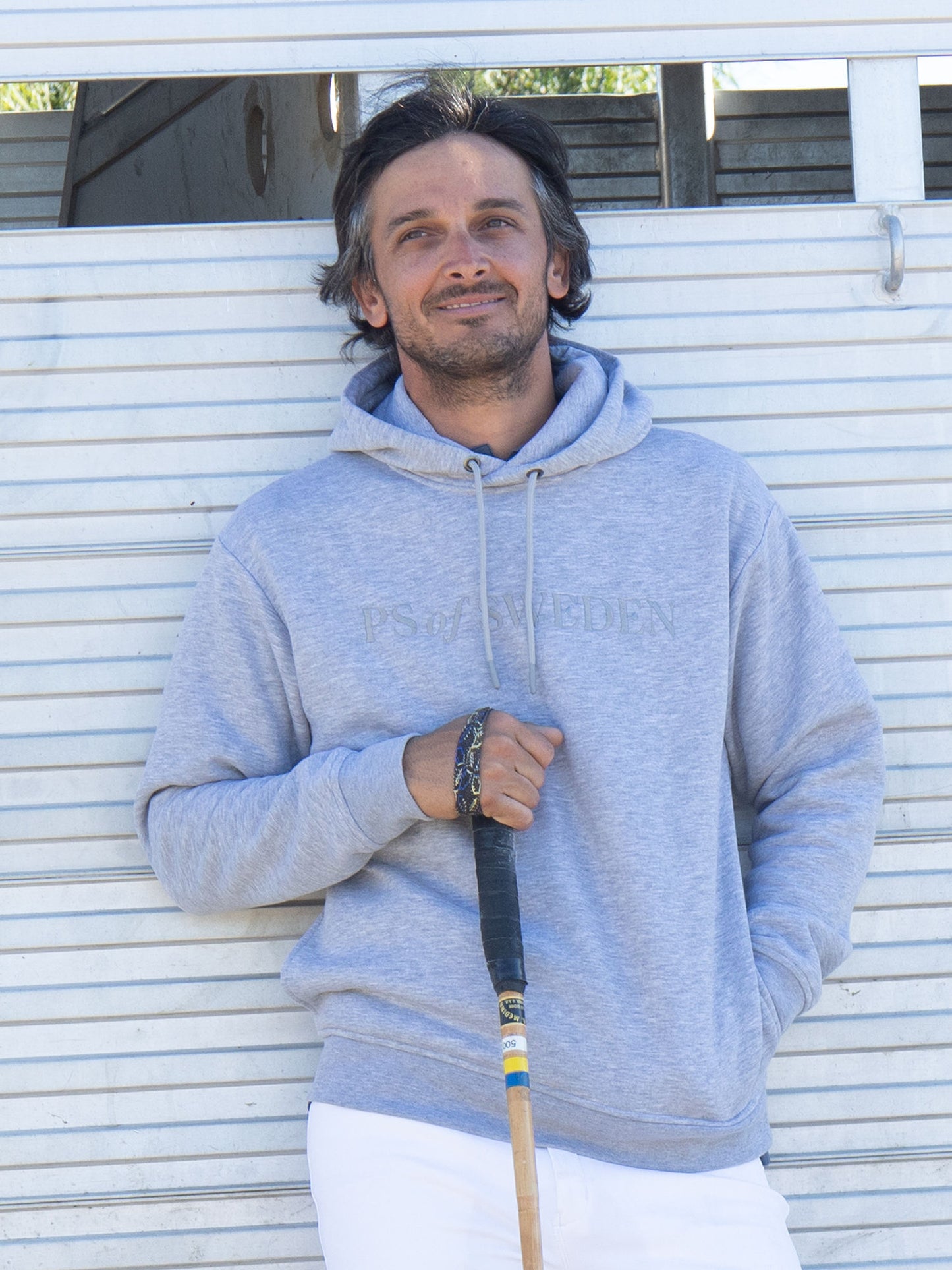 Asher Hoodie homme, Grey Melange - Ps of Sweden 2024