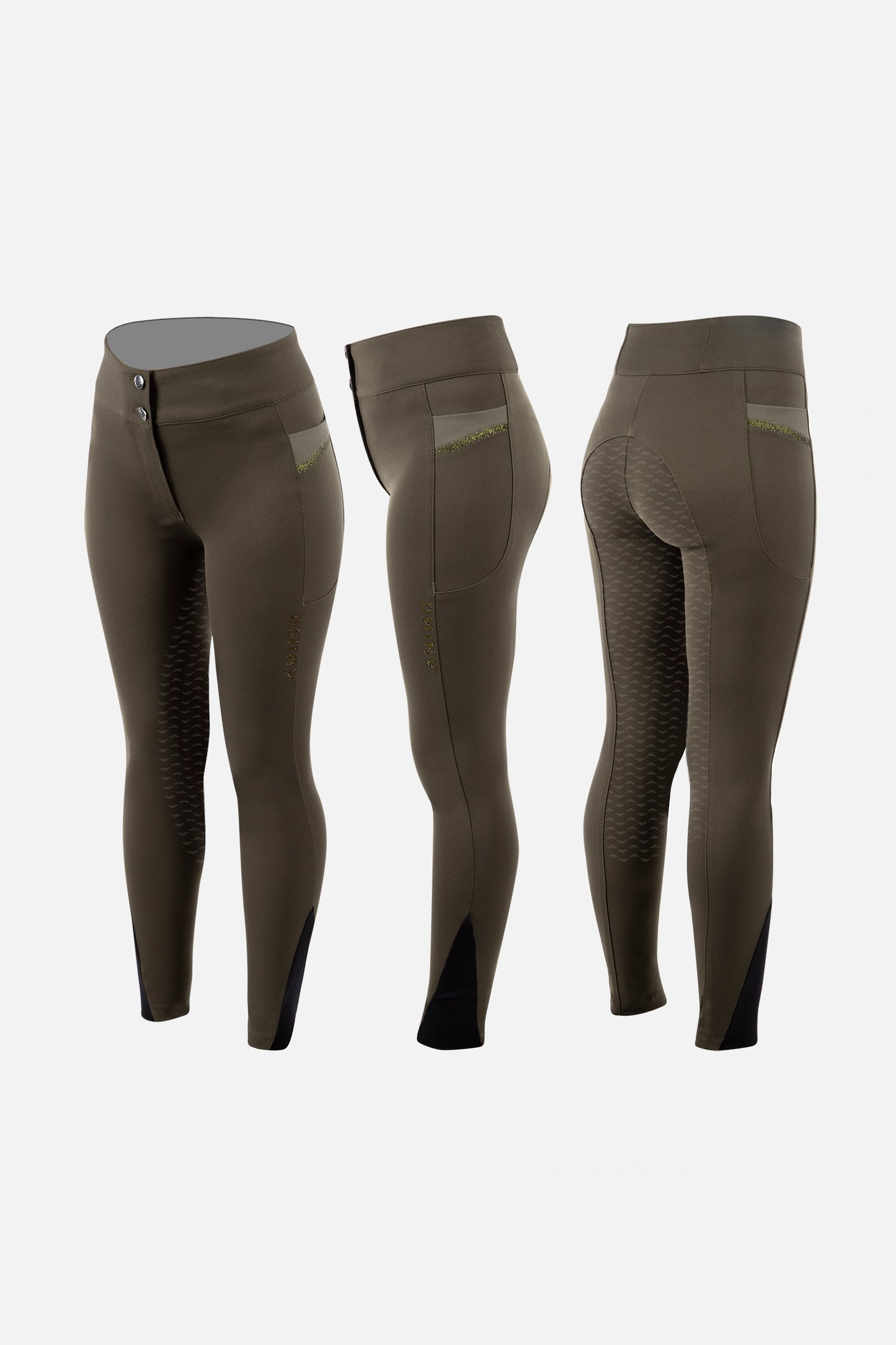 Pantalon Navelon, full grip, Marrone Wood - Animo FW 24