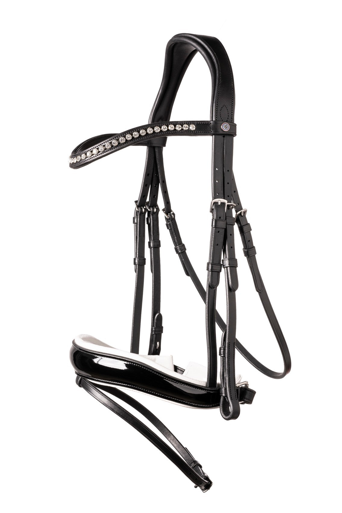Bridon Rotterdam, noir vernis / blanc - Trust Equestrian