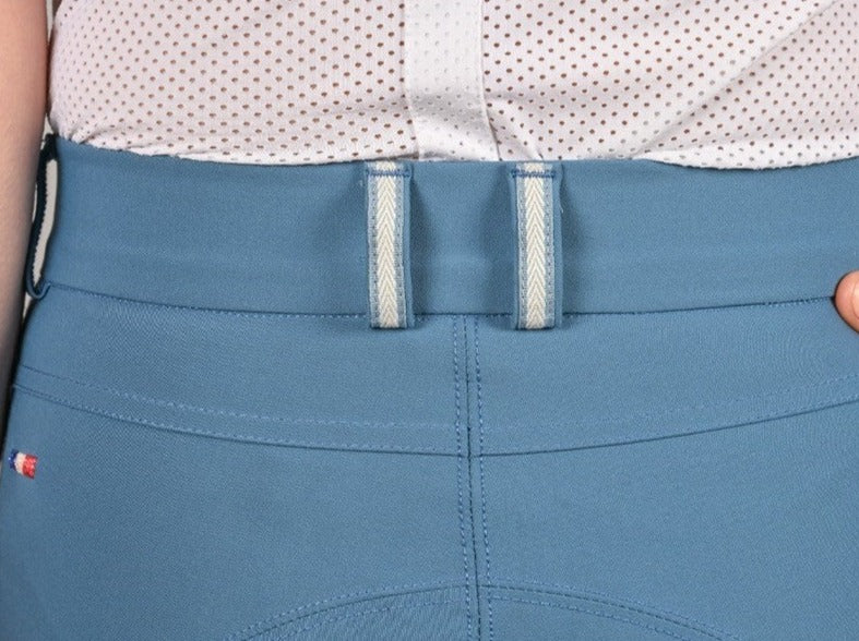 Pantalon d'équitation Junior fille Luna,Bleu glacier - Jump'In
