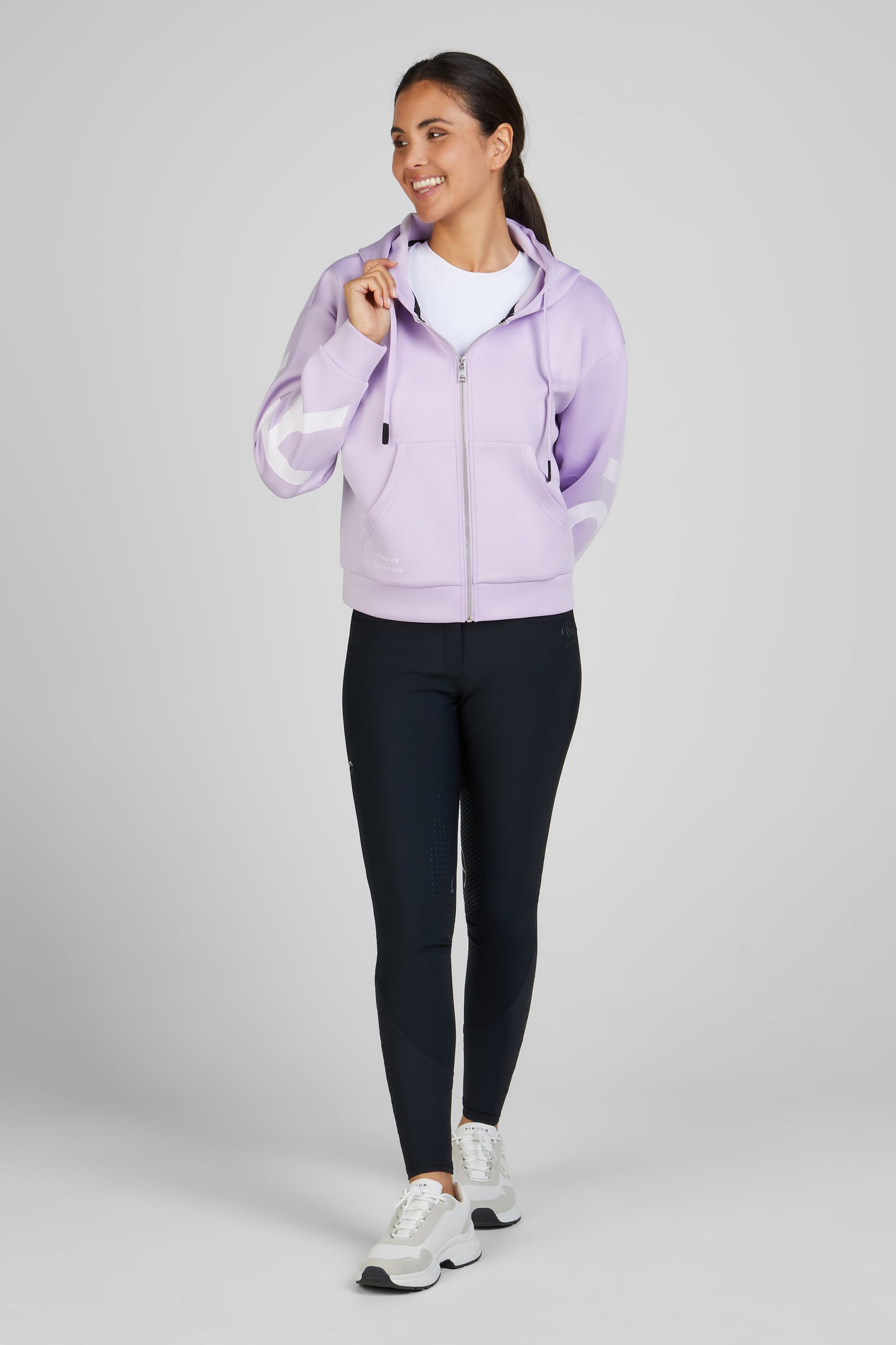 Hoody zip Athleisure, Lavender Blush - Pikeur Spring/Summer 25