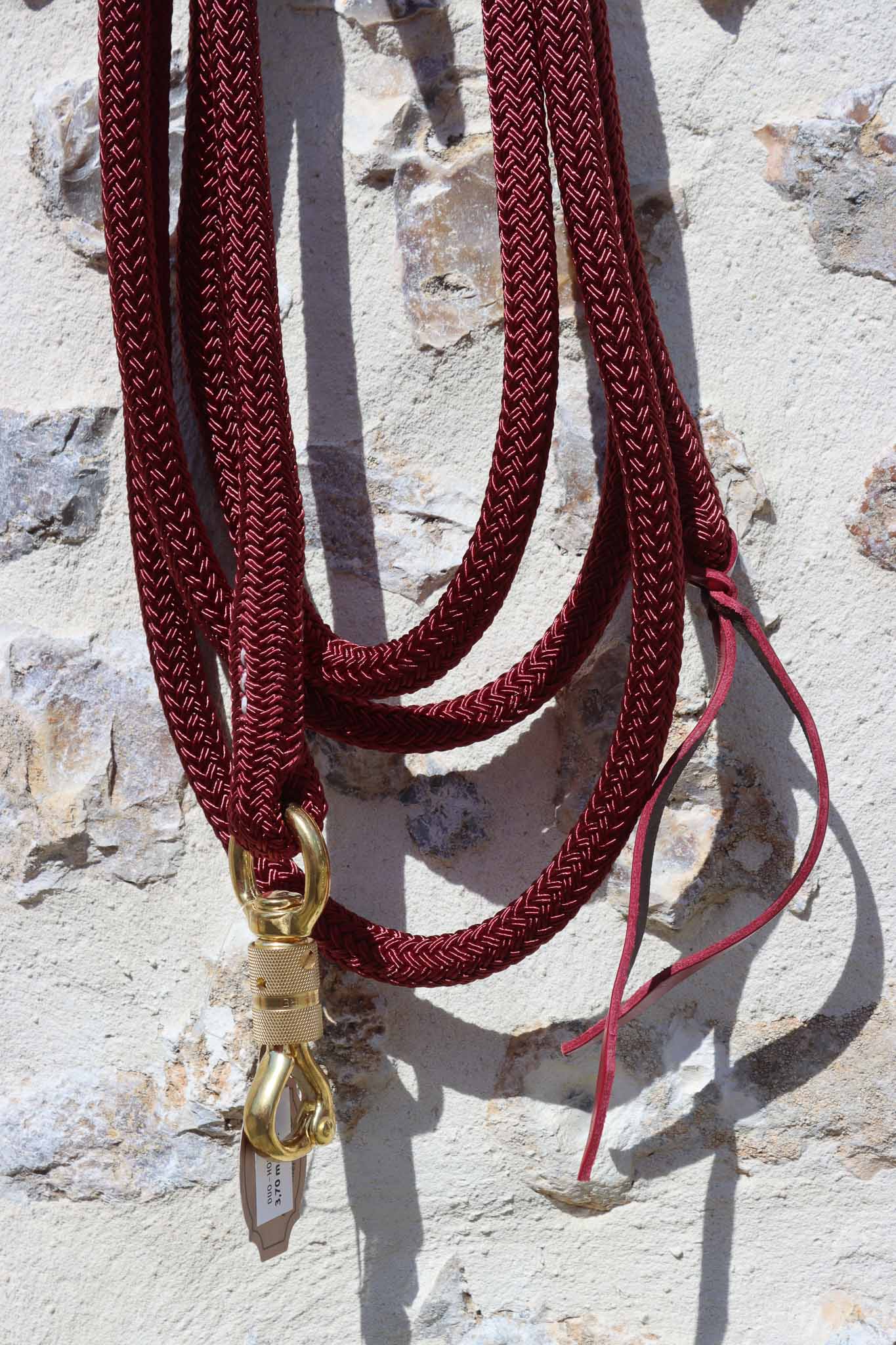 Ethologisches Lanyard 3,70 m, Bordeaux - Brockamp