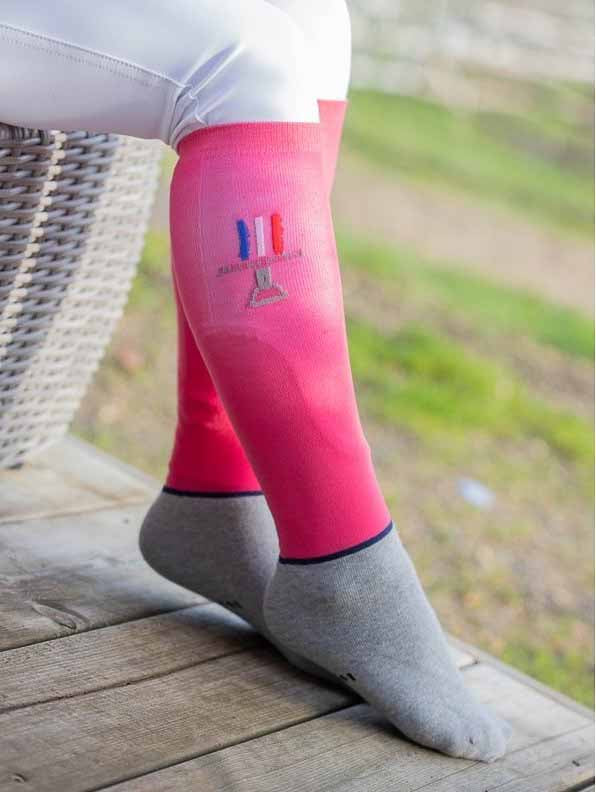 Chaussettes d'équitation, lot de 2 paires, enfants - Jump'In