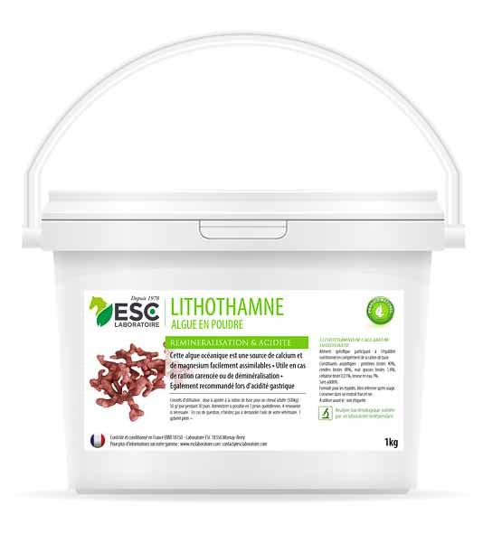 Lithothamne - Reminéralisation et acidité gastrique cheval - ESC Laboratoire