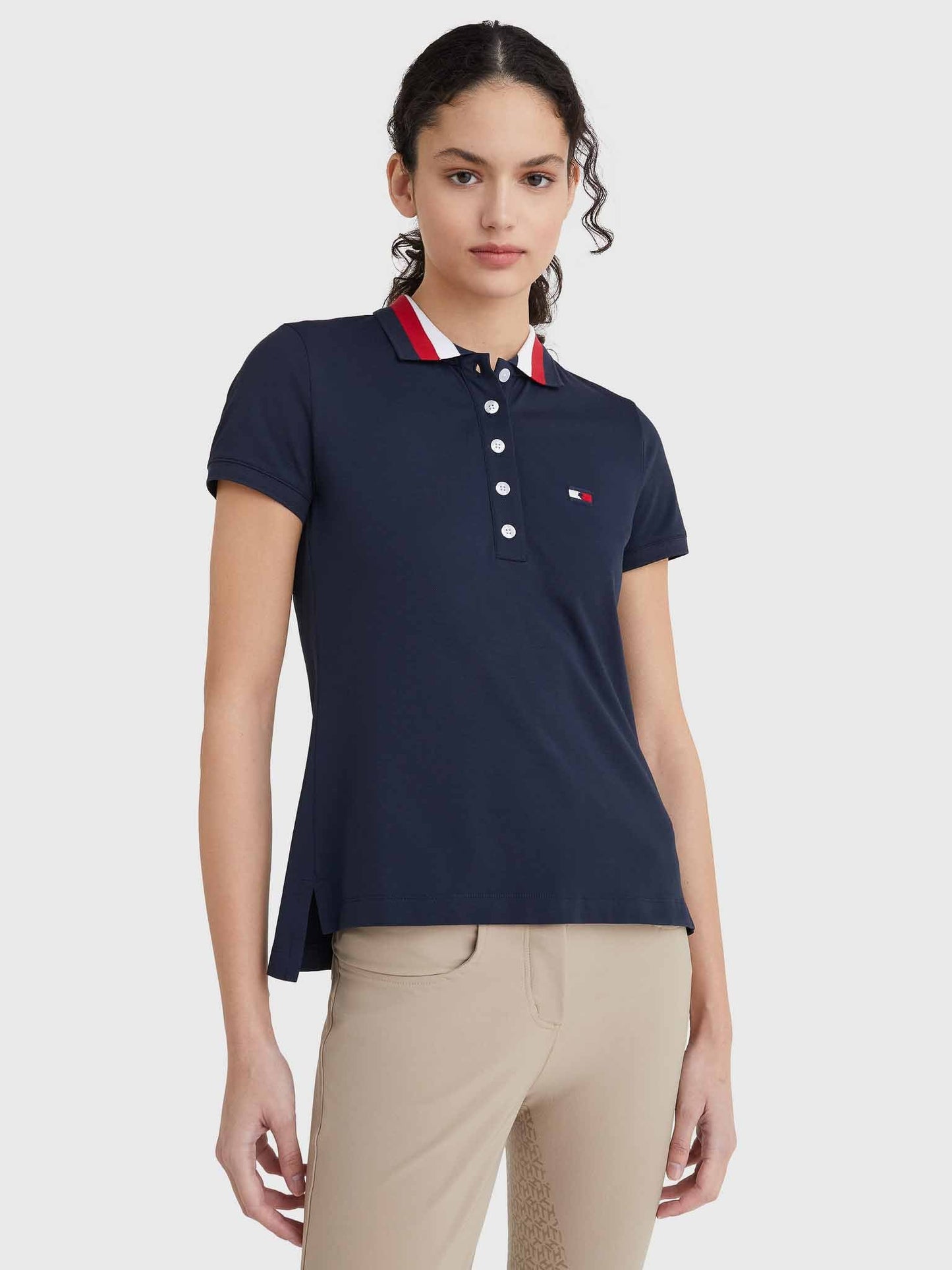 Polo Style, col liseré Ruban, Desert Sky - Tommy Hilfiger Equestrian SS22