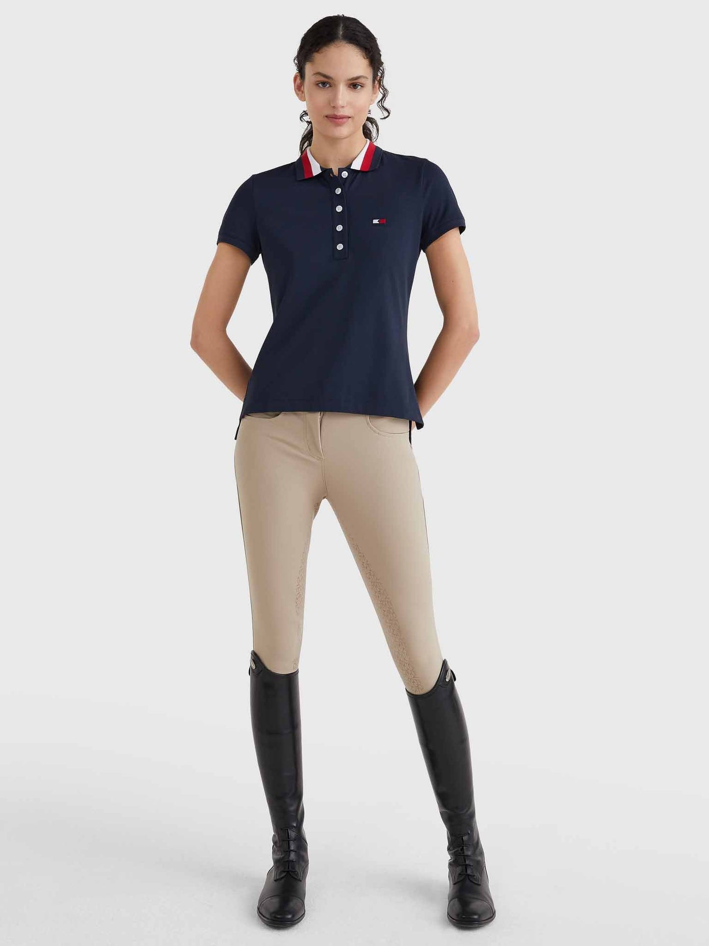 Polo Style, col liseré Ruban, Desert Sky - Tommy Hilfiger Equestrian SS22