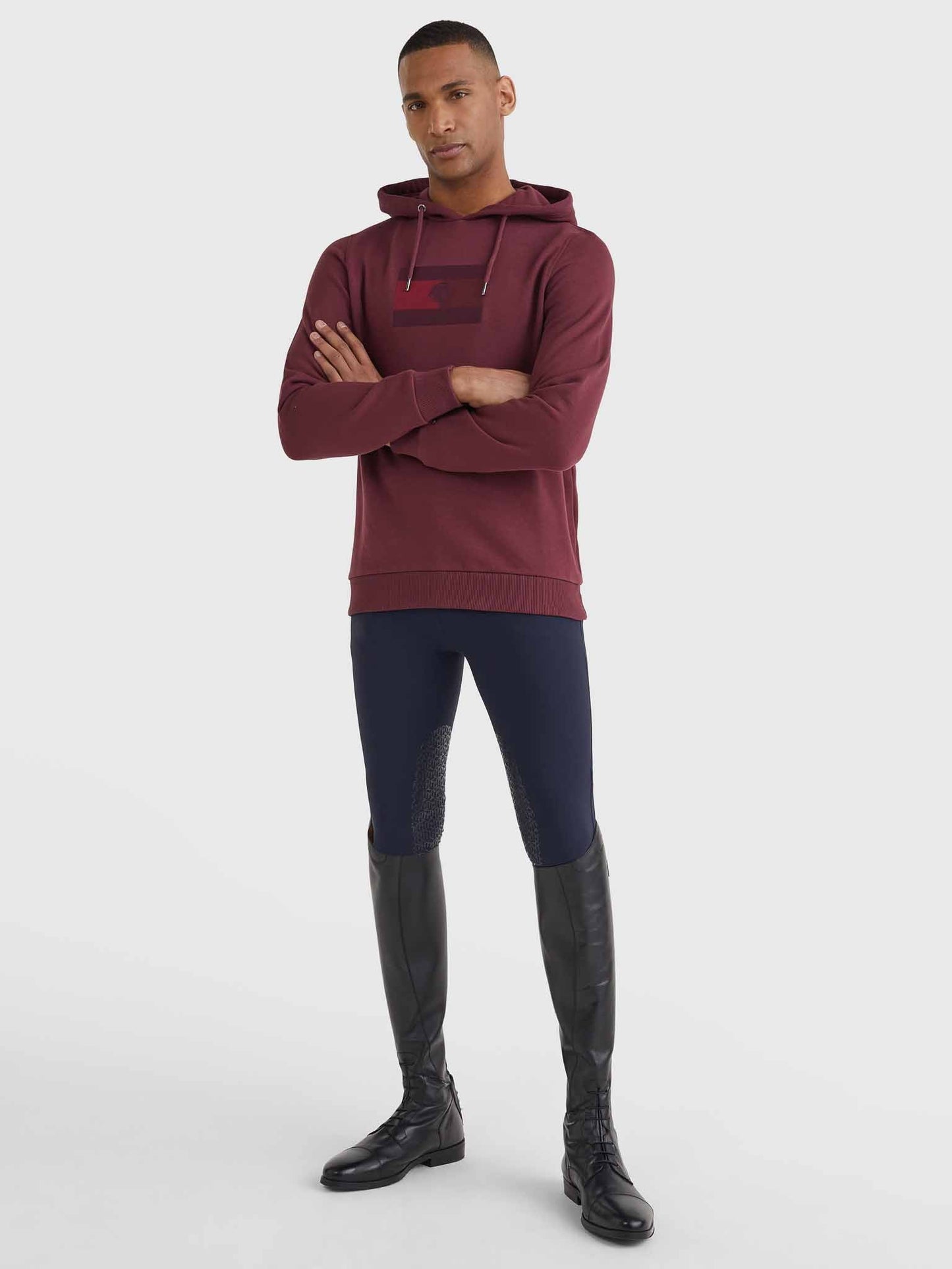 Sweat à capuche homme, Rouge - Tommy Hilfiger Equestrian