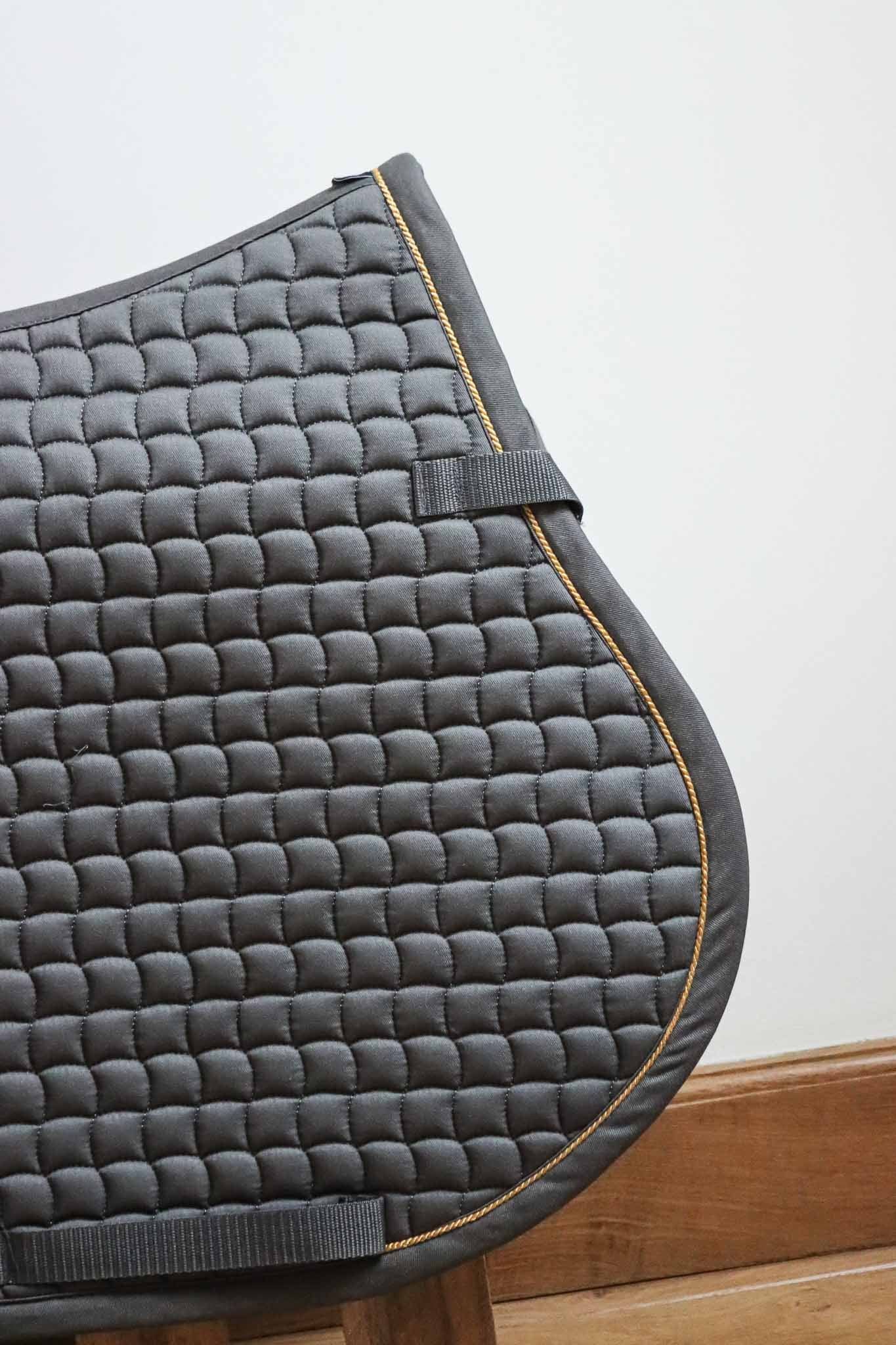 Tapis de selle Coton Gold Anthracite - Eskadron