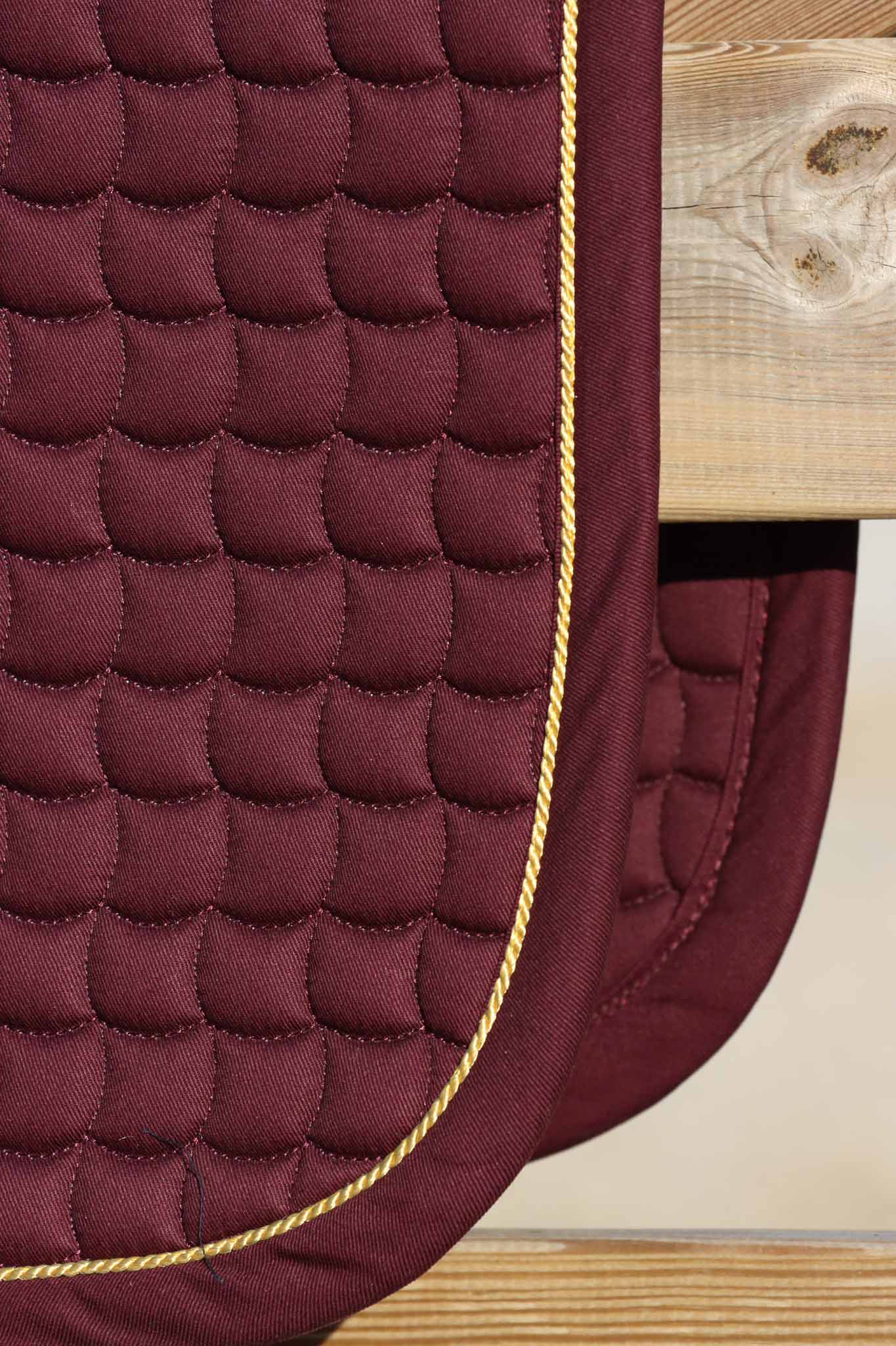 Tapis de selle Coton Gold, Blackberry- Eskadron