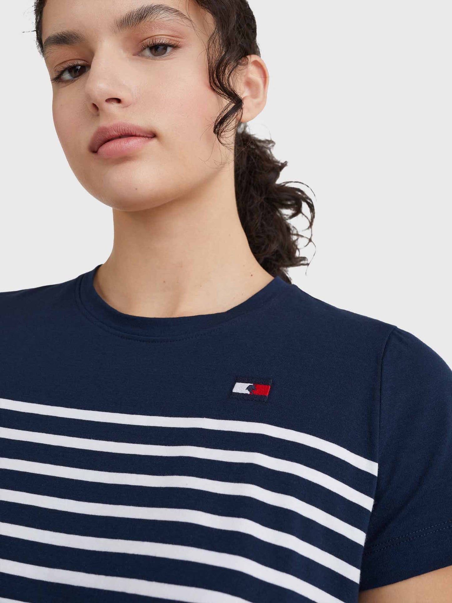 T-shirt style cotêlé, Desert Sky - Tommy Hilfiger Equestrian SS22