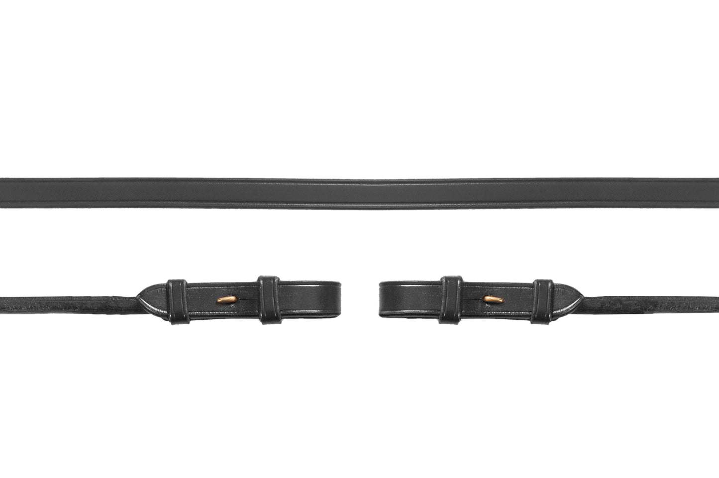 Rênes de bride cuir rond, Noir - Schockemöhle Sports