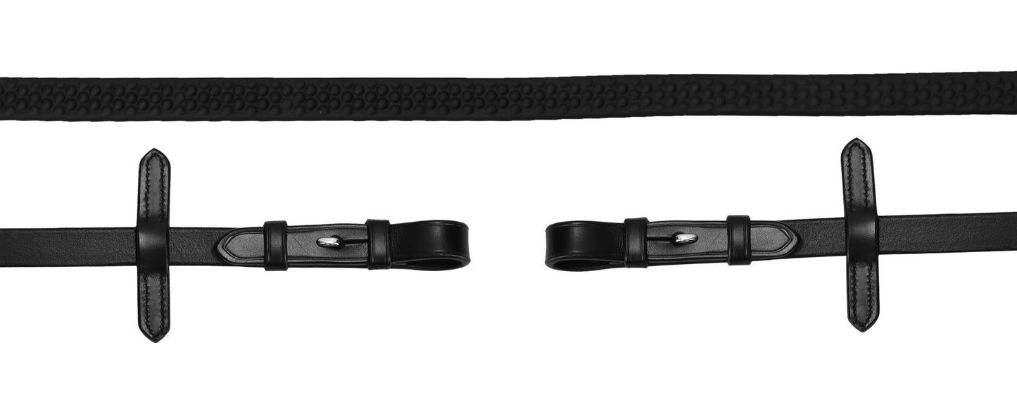 Rênes en caoutchouc SP Soft Dots, noir - Schockemöhle Sports