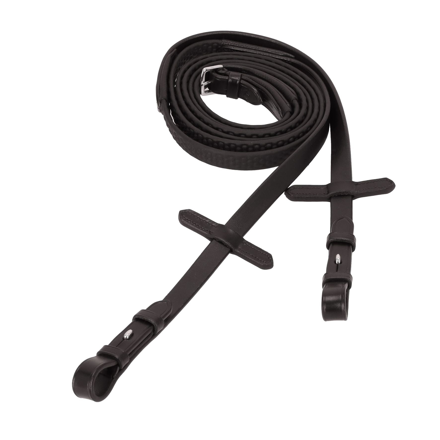 Rênes en caoutchouc SP Soft Dots, marron - Schockemöhle Sports