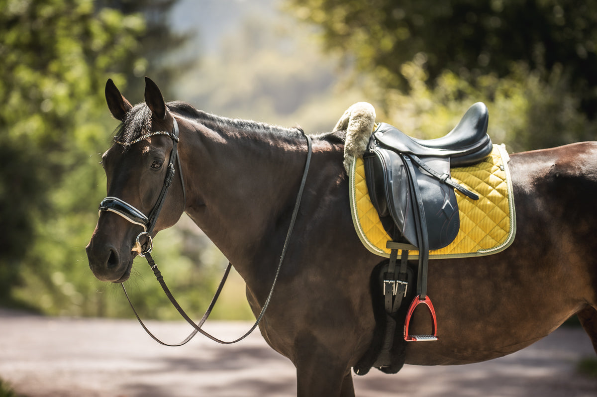Tapis tissu velours côtelé curry - Mattes KH25