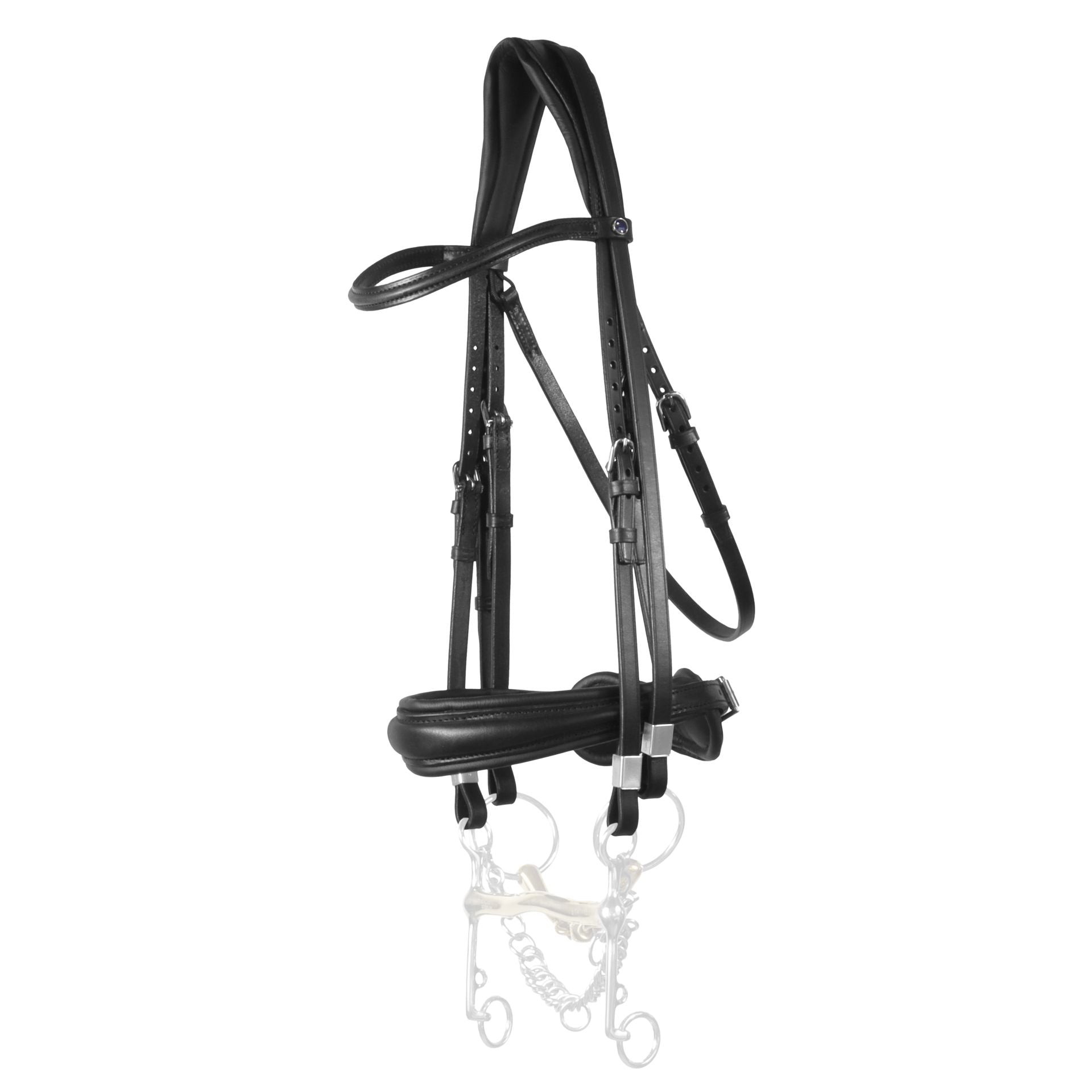Montar Bride Normandie Cuir Écologique de Dressage Marron Montar Bride Normandie Cuir Écologique de Dressage Marron