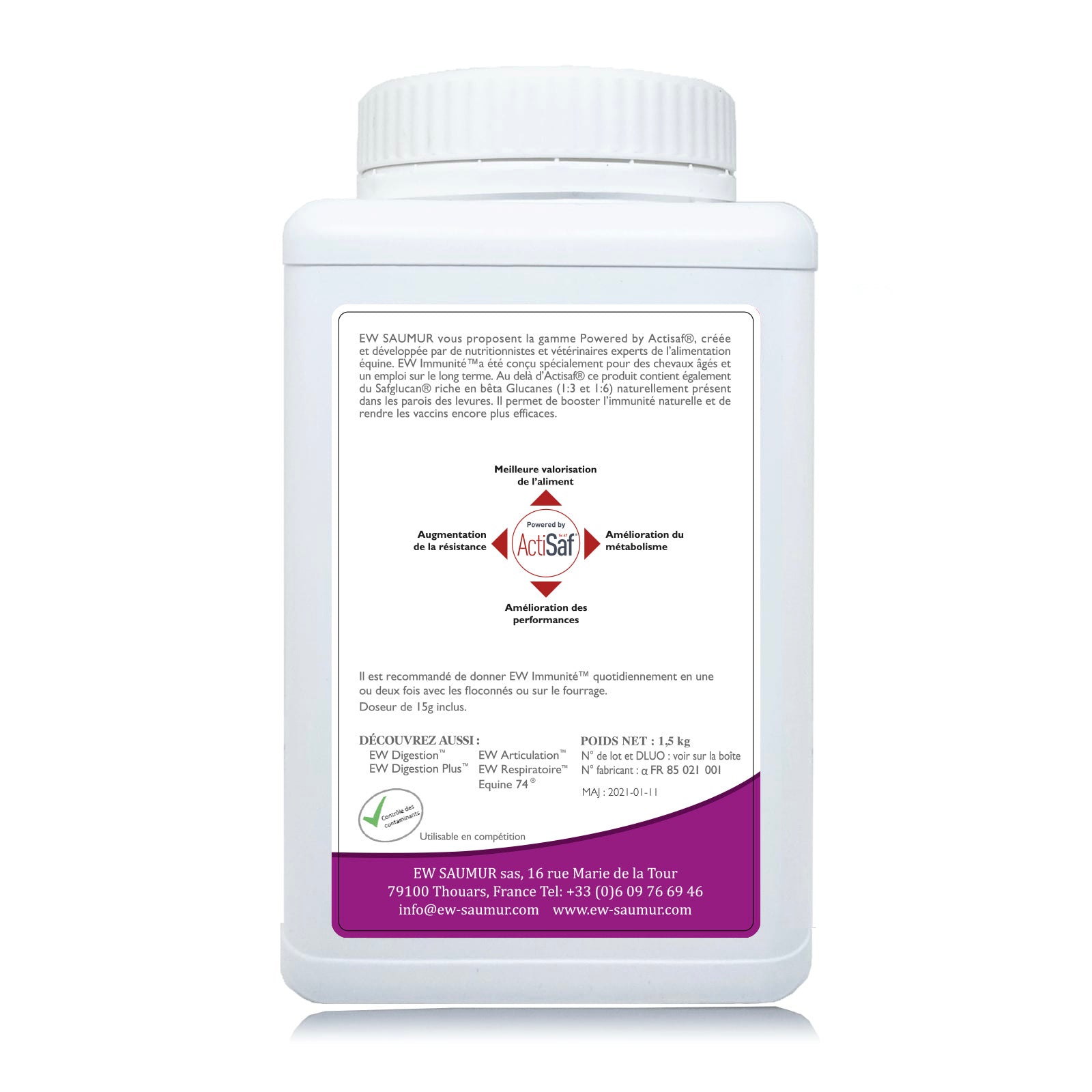 EW Immunité, Boost l’immunité naturelle de l’animal - EW Saumur