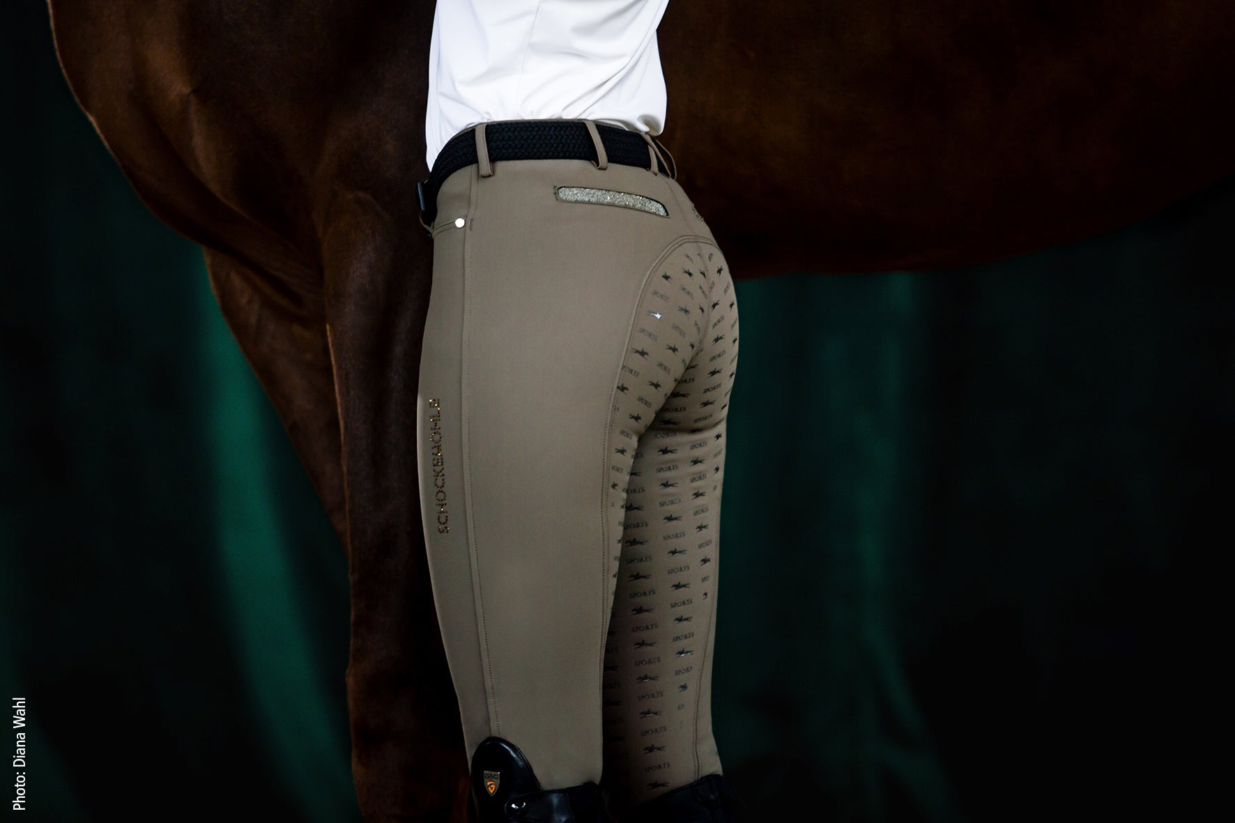 Pantalon Chayenne, blanc, full grip - Schockemöhle Sports