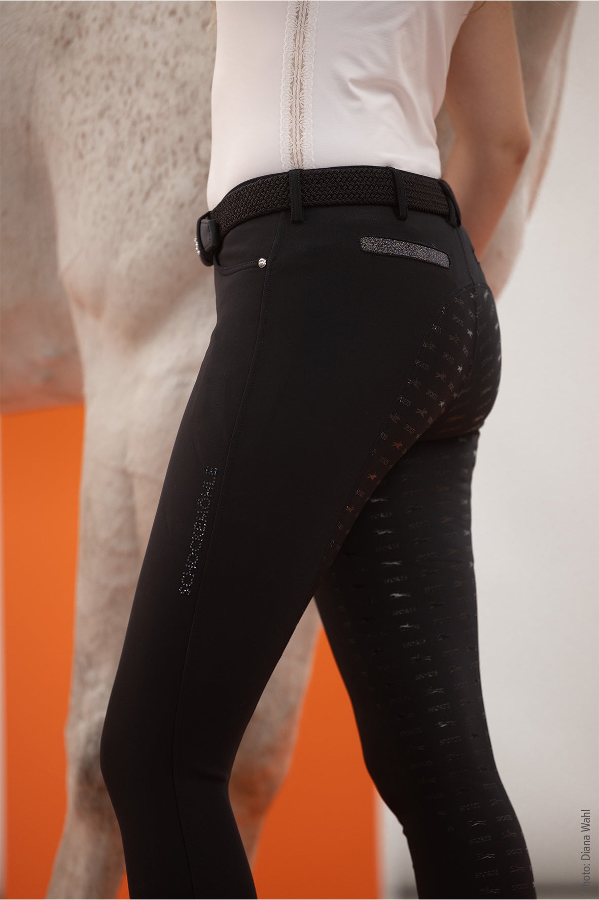 Pantalon Chayenne, navy, full grip - Schockemöhle Sports