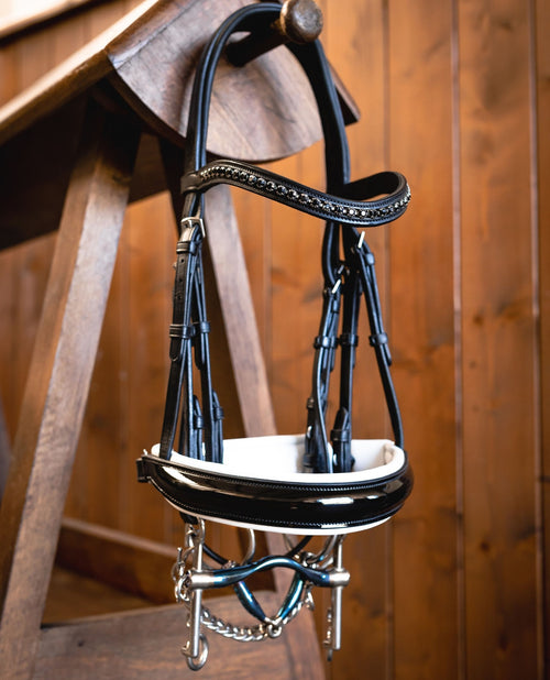 Bride Aachen noir vernis - Trust Equestrian