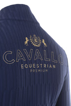 Haut à zip Cavallibra, night shadowl - Cavallo Premium Capsule
