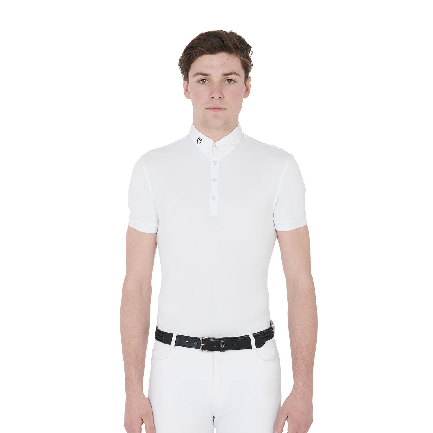 Polo de compétition homme, blanc - Equestro Spring / Summer 25