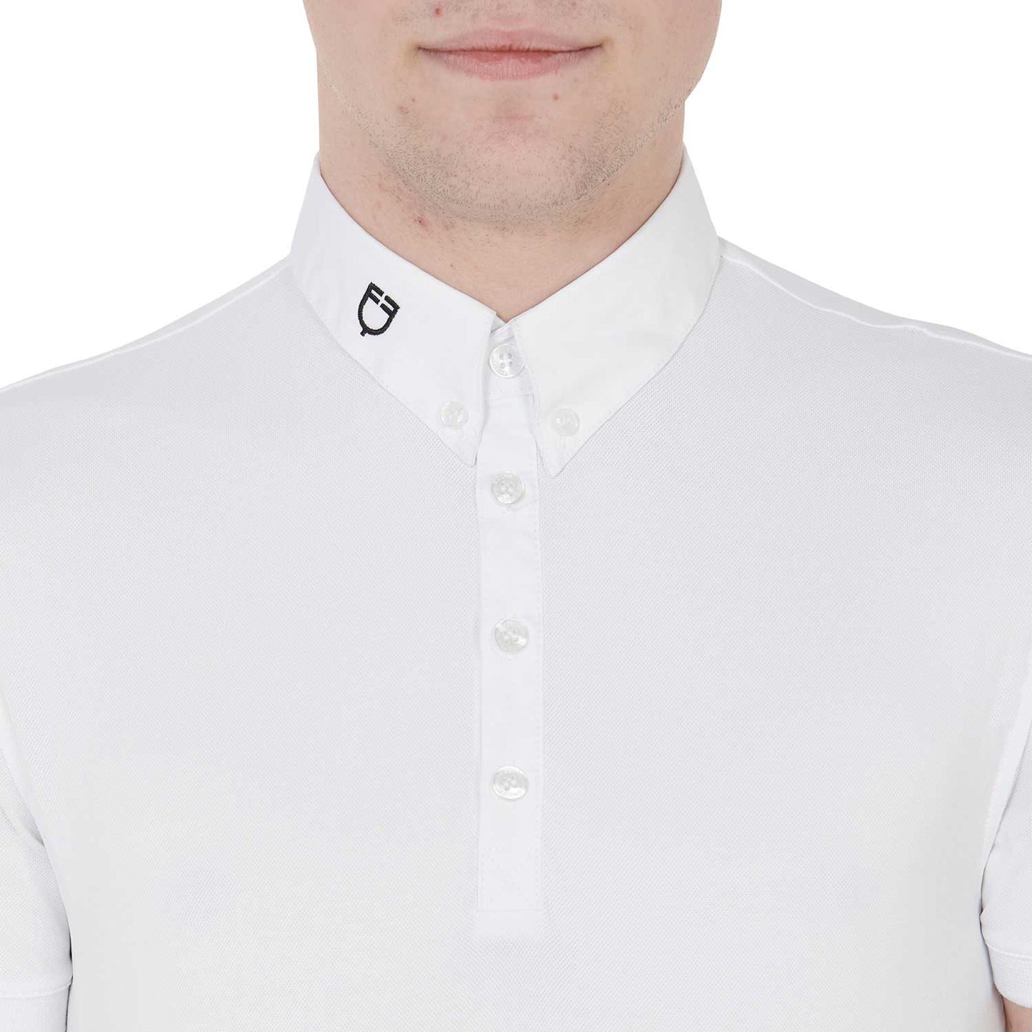 Polo de compétition homme, blanc - Equestro Spring / Summer 25