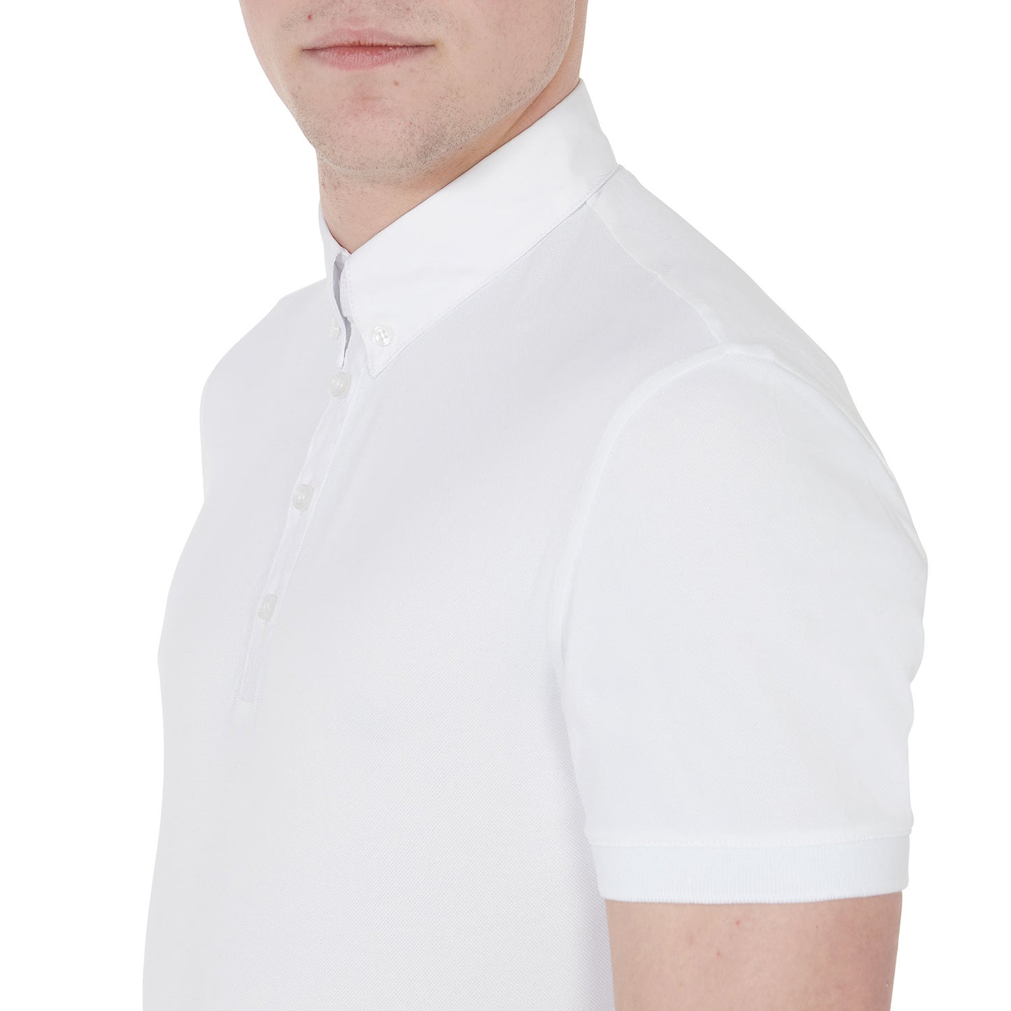 Polo de compétition homme, blanc - Equestro Spring / Summer 25