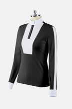 Polo de concours manches longues Brulla, Noir - Animo