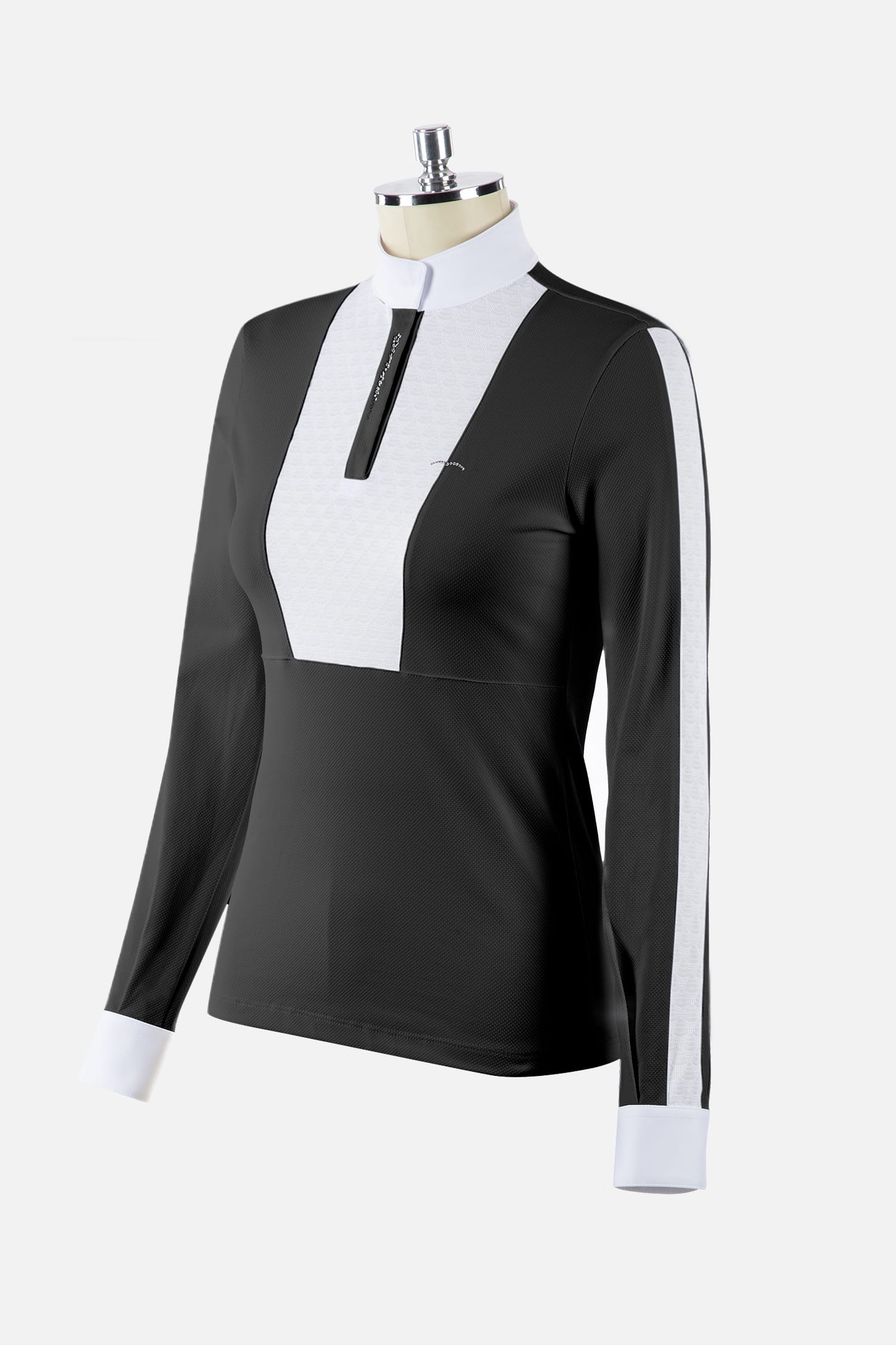 Polo de concours manches longues Brulla, Noir - Animo