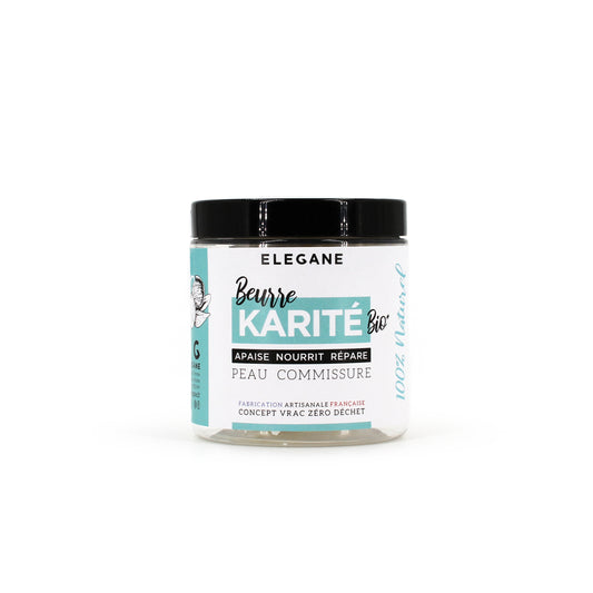 Beurre de karité bio, 150gr - Elegane